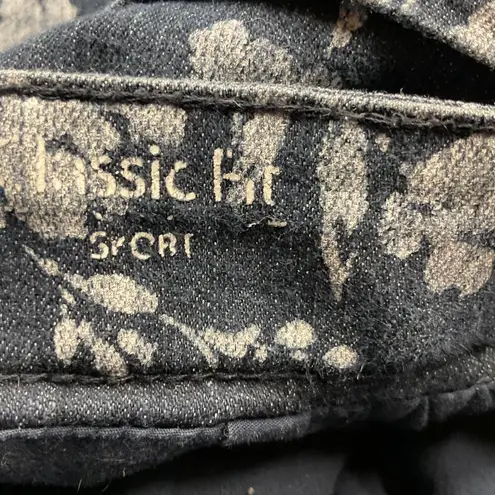 Croft & Barrow Croft Barrow Stretch Denim Skort Womens Size 10 Blue White Floral Cotton Spandex