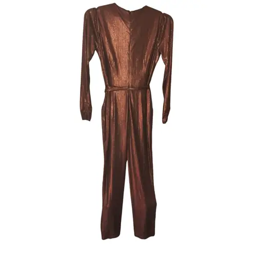 Adelyn Rae Lexi Metallic Jumpsuit Size Small