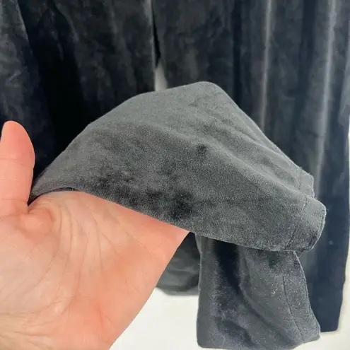 Missguided Mama lounge Velour Wide Leg Black Pants US Size 14 Large maternity