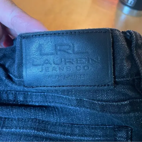 LRL Lauren Jeans CO. Ralph Lauren Classic Black womens Bk Jeans size 10 snake