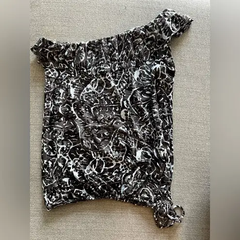 INC International Concepts One Shoulder Animal Print Top Size M