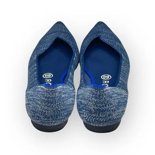 Rothy's VHTF: Rothy’s ➤ The Point Ballet Flat ➤ Indigo Heather Blue ➤ 8M ➤ Retired Color