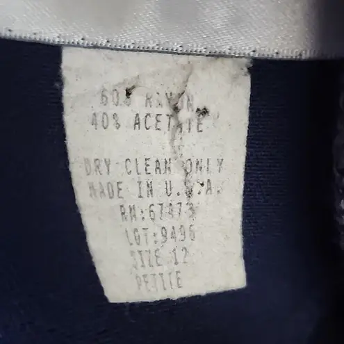 Danny & Nicole Vintage Mavy Blue Blazer Dress