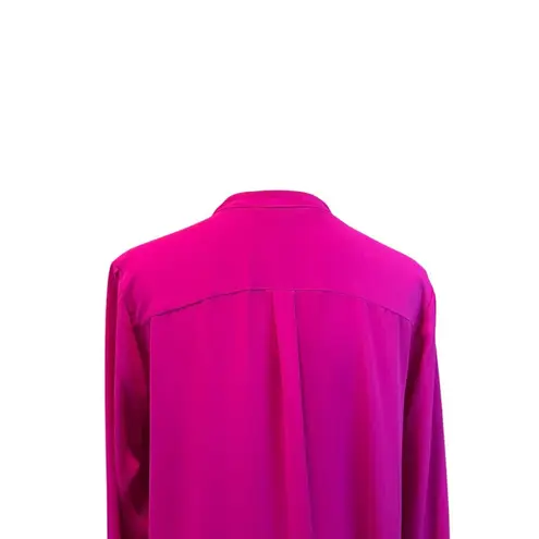 Peter Nygard Petite cerise pink blouse. High low, flutter front. Size:…