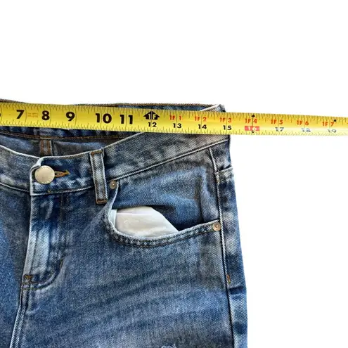 Bullhead Denim Co. Skinny Boyfriend Distressed Blue Jeans Womens Size 27