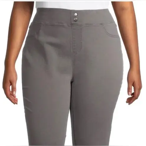 Terra & Sky New Women’s 5X Gray Mid Rise Jeggings NWT