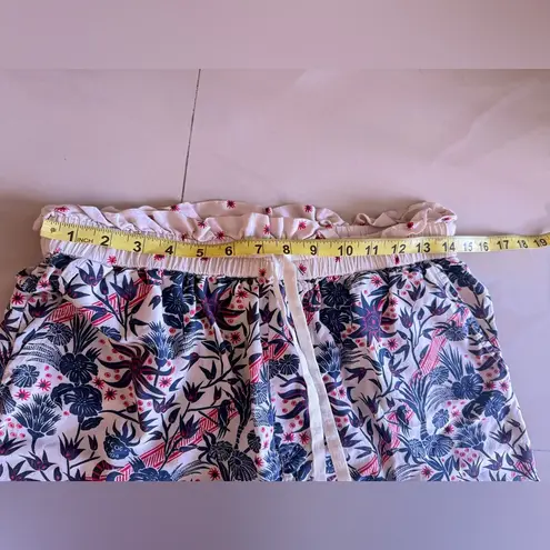 Scotch & Soda Floral Print Track Pants, Size L elastic Waist tie pull on