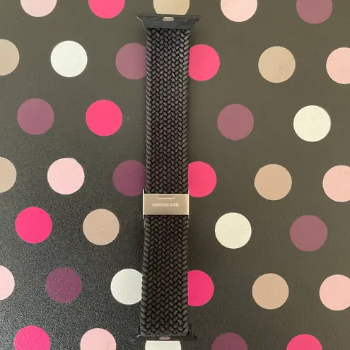 Apple Watch Black Braided Nylon Band