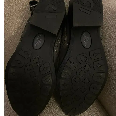 Earth Origins Cady Grey Green Suede Mule Slingbacks, S86