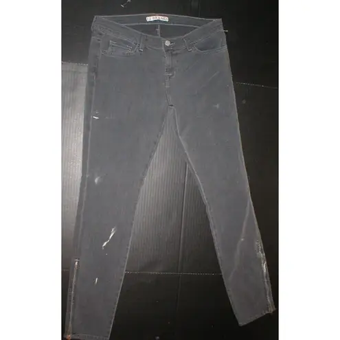J Brand New  $196 Jeans USA Deal 29 Gray Skinny Zip legs Ghost Womens Dark Stretc