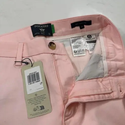 Dockers NWT Weekend Chino Womens W25 Pink Skinny Stretch Pants