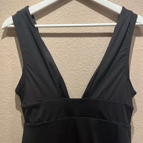 ANDIE  Mykonos Women’s Black One Piece Plunge Swimsuit Size Large