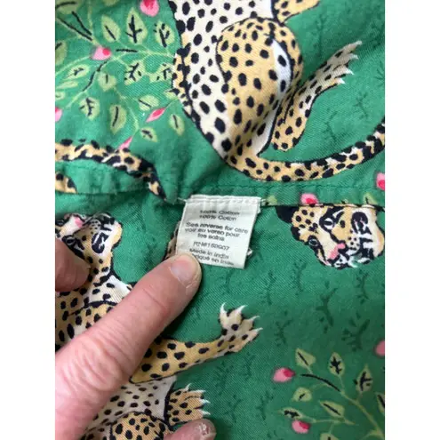 Printfresh Bagheera Robe in Animal Print and Forest Green. One Size *No Belt* - Image 7