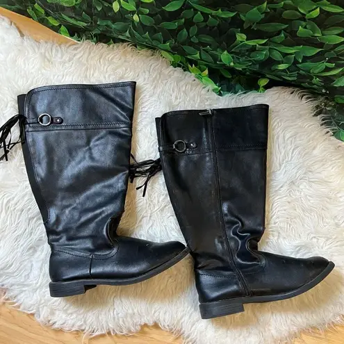 Fall & Winter black riding boots size 9W