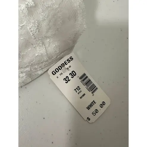 Goddess Corset Bra Women 32DDD NWT White Floral Lace Strapless Hook & Eye Size undefined