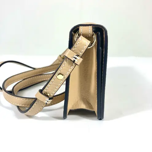 Stella McCartney Mini Logo Faux Leather Crossbody Bag Caramel NEW 7B0098WP0234