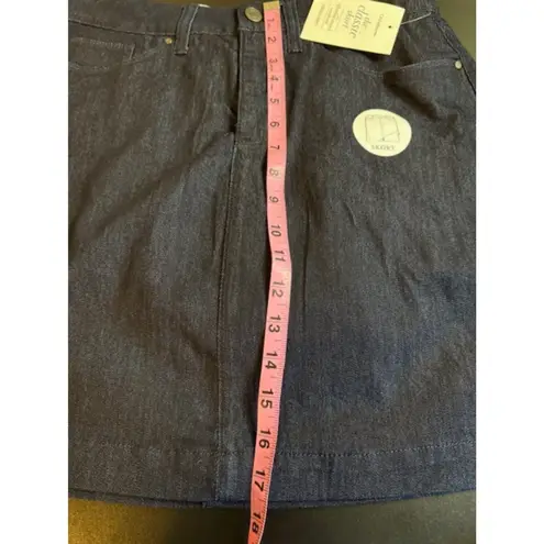 Croft & Barrow NWT Womens New  Demin Skort Mid Rise Stretch Size 8