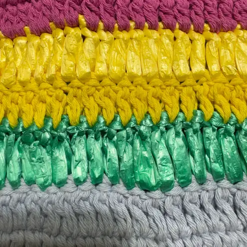 NWT Celia B Gemma Sweater Large Multicolor Boho Cotton Pullover Pink thumbnail 15