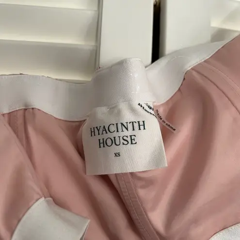 Tuckernuck NWT Hyacinth House Pink Shimmer Stripes Mila Strapless Midi Dress XS