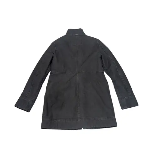 prAna Trip Jacket Sherpa Lined Organic Cotton Utility Coat Dark Gray Womens XS