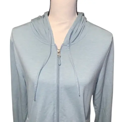 32 Degrees Heat 32 Degrees Cool Light Blue Full Zip-Up Hoodie Lightweight Pockets