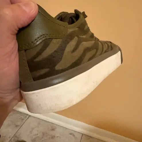 Rag and Bone  Olive Tiger Zebra Print Sneakers - Image 8