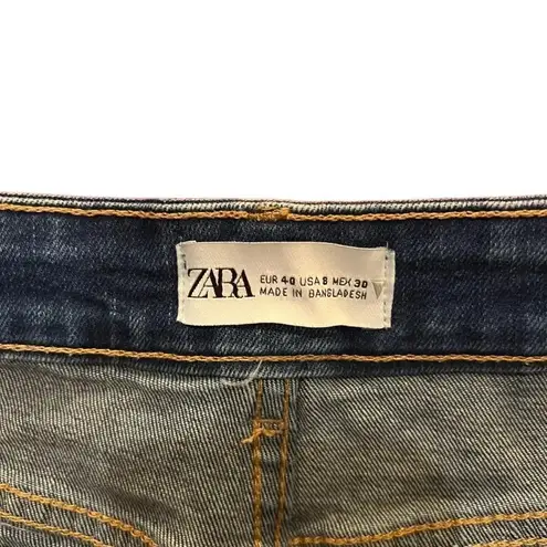 ZARA ‎ Size 8 Darkwash Denim Shorts