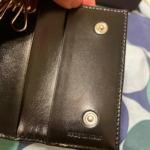 Prada  Midnight Blue Nylon Quilted Key Holder - Image 10