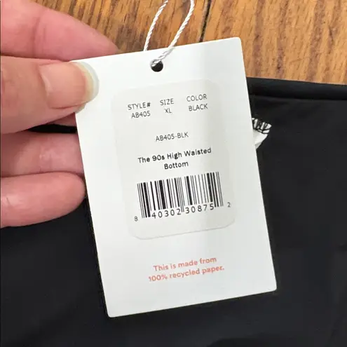 ANDIE Bikini Set Tank Top 90s High Waisted Bottom Black size XL NWT/NWOT - Image 4