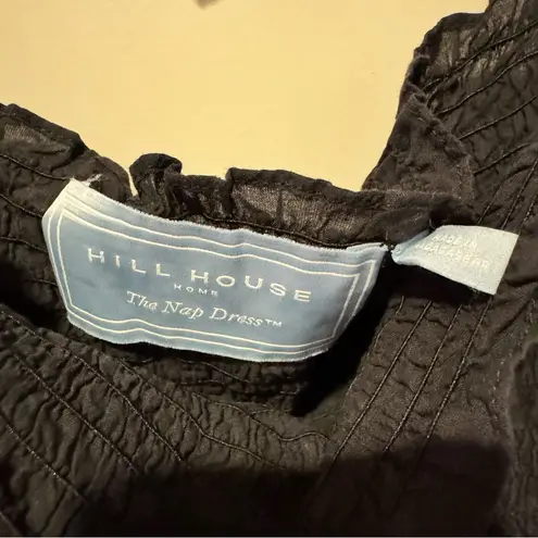 Hill House Home Athena Nap Dress in Black Swiss Dot | S