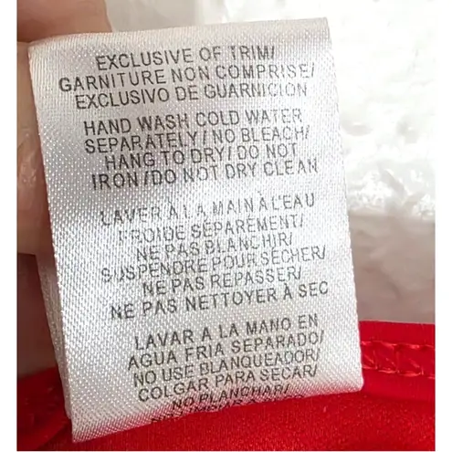 Body Glove Women's Baby Love Padded Smoothies Triangle Bikini Top Red Medium