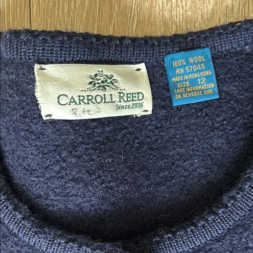 Vintage Carrol Reed Elegant Navy Button