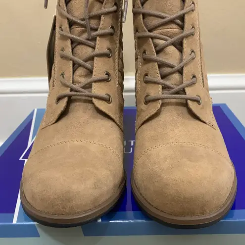 White Mountain Tan Dorsett Lace Up Combat Boots