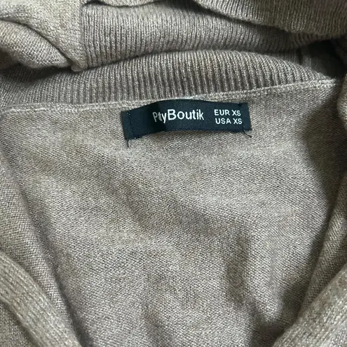 Pattyboutik Cowlneck Sweater Tan Size XS