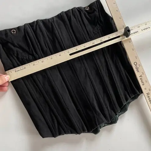 Boys Lie Boys Lie Corset Top Womens X Large Black Boned Bodice Strapless Paneled Zipper