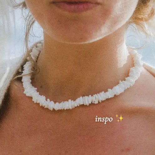 ୨୧ ･ﾟ✧ puka shell necklace nwot White
