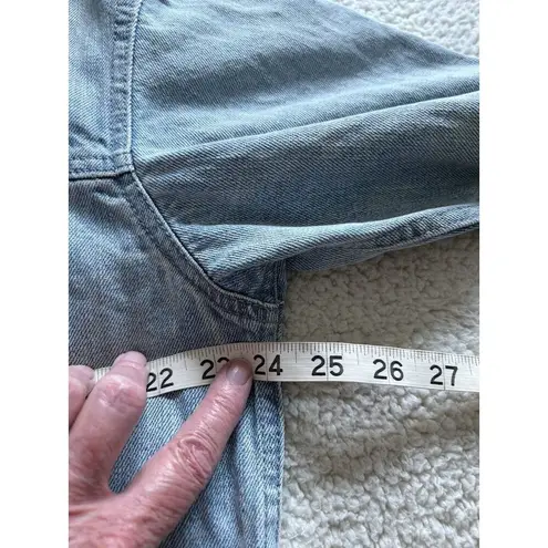 Pistola Womens Denim Oversize Jacket Sun Bleached Distressed Blue Sz XS/S