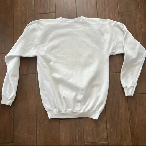 Rosie the Riveter "We Can Do It" White Graphic Unisex Sweatshirt sz M Size M