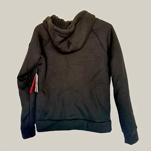 Spyder NWT Women’s Sherpa Fleece Thermal Hoodie Jacket Black - Small
