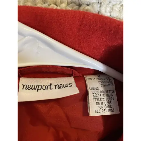 Newport News Red Belted Jacket