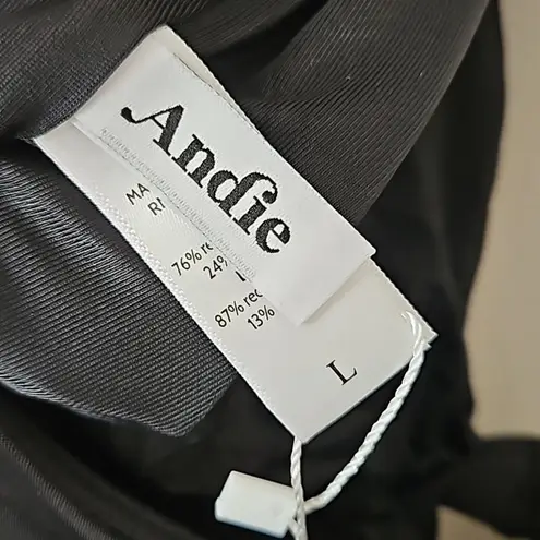 ANDIE Swimsuit The Santorini One Piece Black Cut Out Neutral Vacation Beach Pool