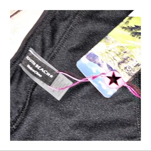 South Beach NWT monowire Black Bikini Top Size 10