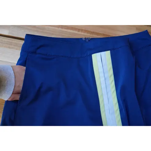 Lady Hagen Missy Water Color Colorblock Golf Skirt Skort Navy Size 4