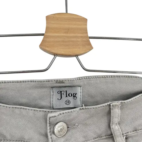 Bevy Flog Kim Cargo Shorts Pockets Cotton Stretch Gray Size 28