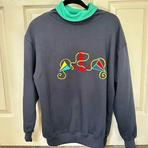 Triples navy nautical sailing sweatshirt Blue Size M