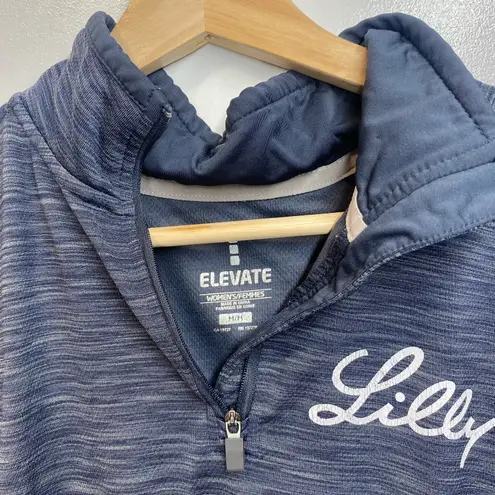 Elevate Womens Blue Pullover Shirt Size Medium Long Sleeve Activewear
