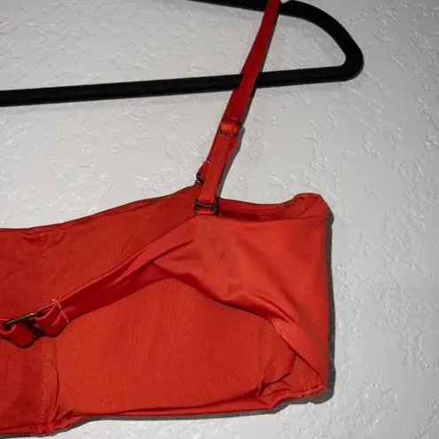 ANDIE NWT  Chili Pepper Red Bora Bora Strapless Swimsuit Top Size Large