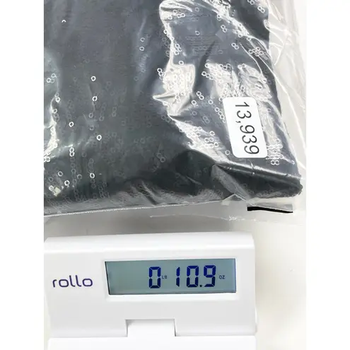 Ella Moss Womens Sequin Peplum Top Medium Shimmer Night Out Party Festive Glam