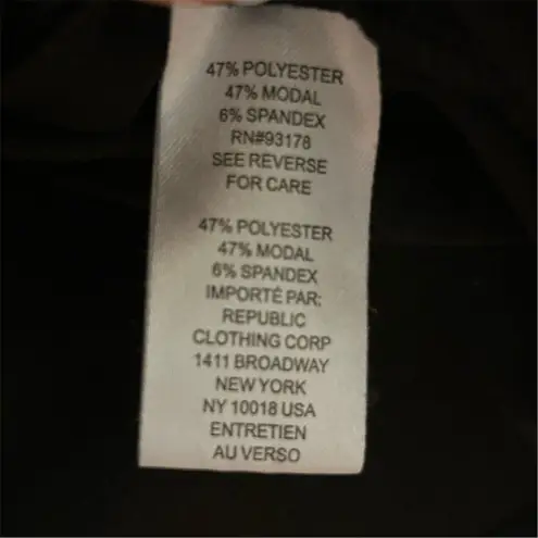 Truth by Republic Women's Black Puff Sleeve Blouse Size L Casual