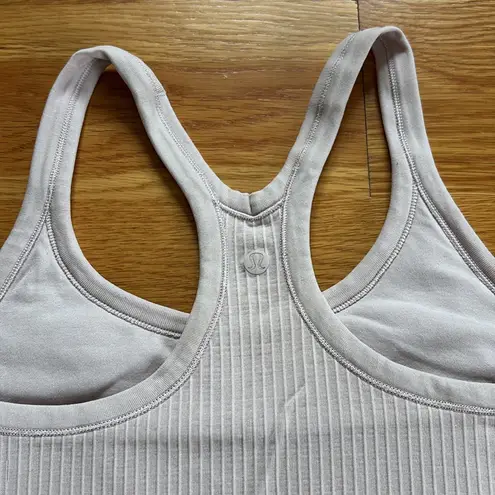 Lululemon  Pale Pink Ribbed Sports Bra/Tank